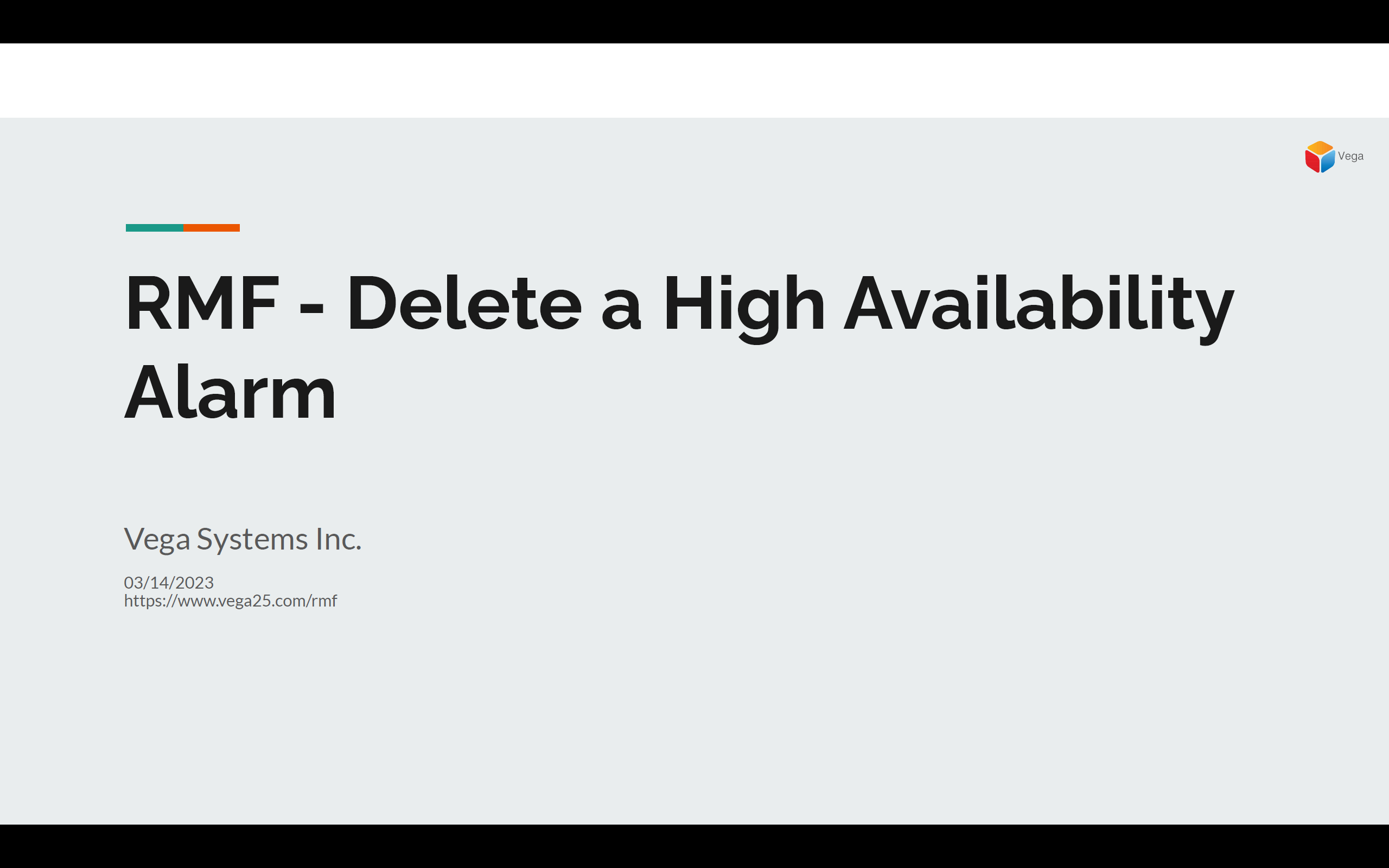 Delete a High Availability Alarm