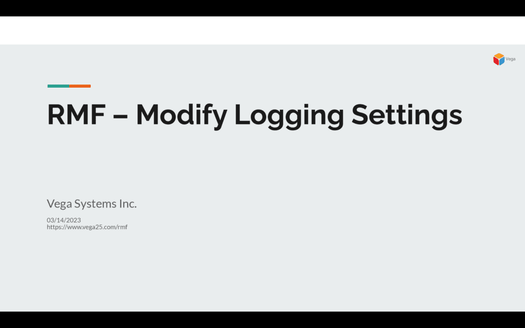 Modify Logging Settings