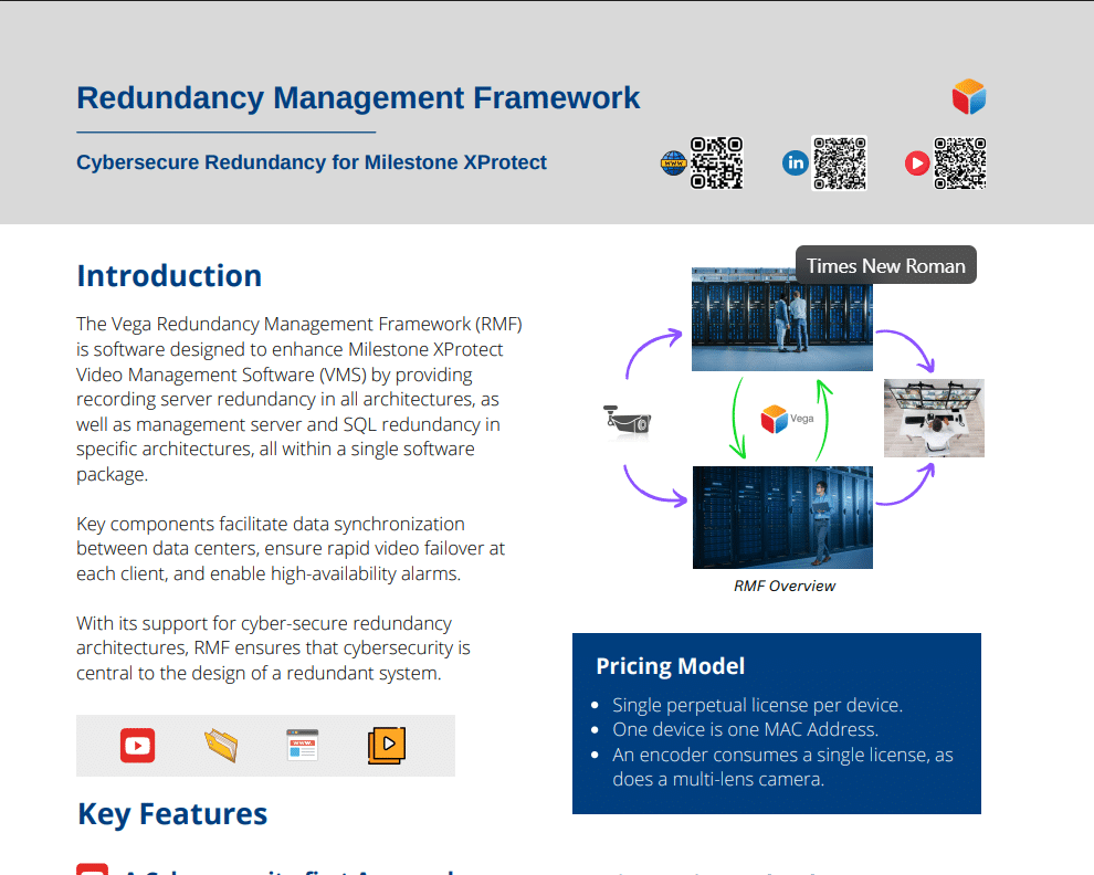Redundancy Management Framework: Data Sheet
