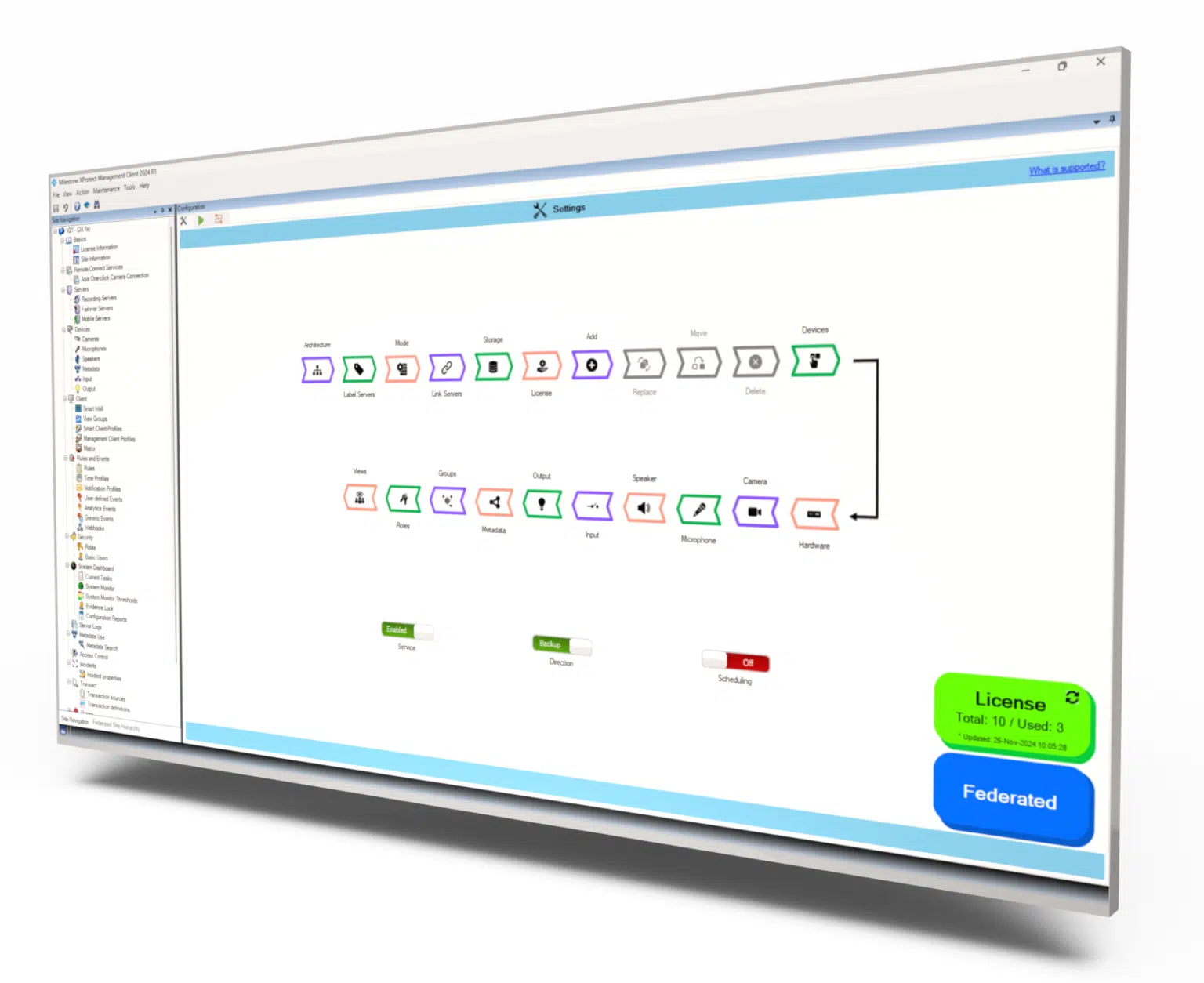 RMF Interface inside XProtect