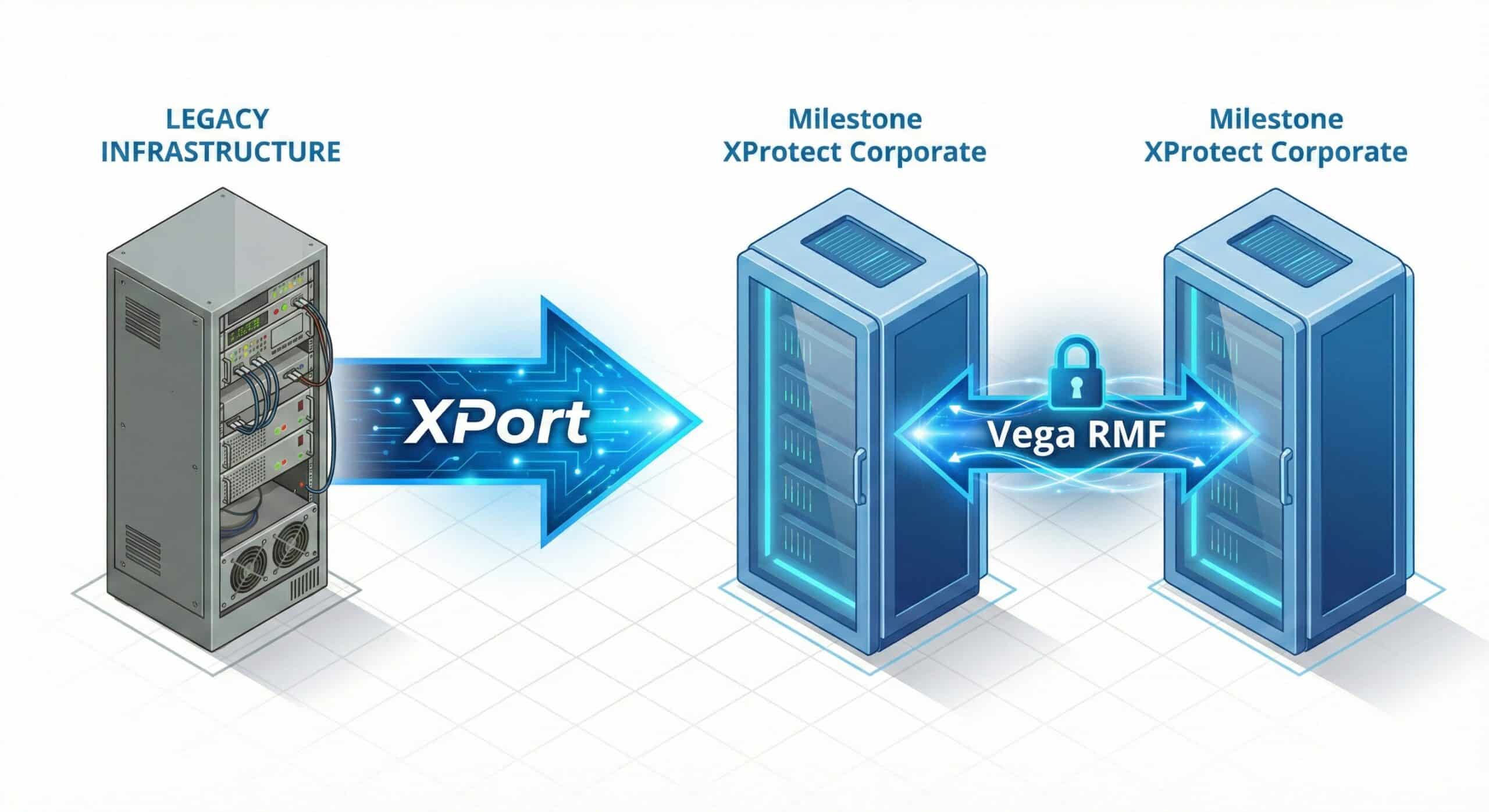 XPort migration to dual active-active data centers architecture diagram