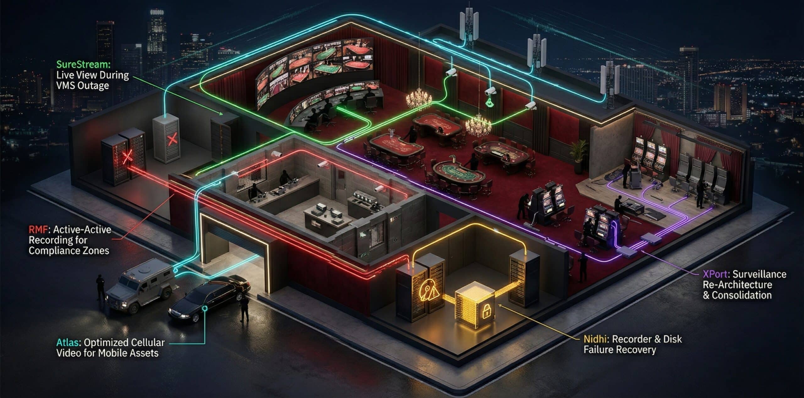 Casino Surveillance Architecture Diagram